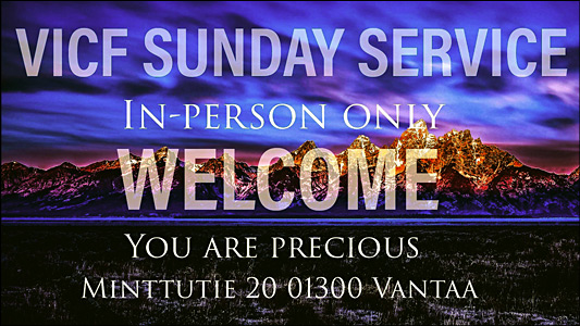 Welcome to our weekly church service every Sunday at 4PM!